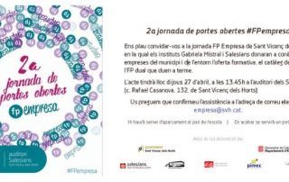 Cartell informatiu Jornada portes obertes FPempresa